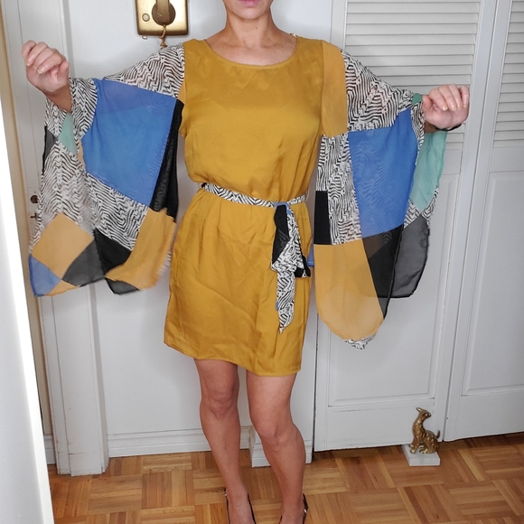 Flowy Sleeves Dress - Picture 12 of 15